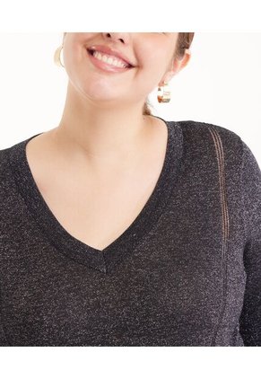 Saco Para Mujer Cuello V Color Negro Marca Patprimo #14330197