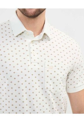 Polo Para Hombre Cuello Maquina Con Bolsillo Color Crema Marca Patprimo #44112688