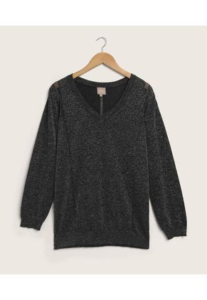 Saco Para Mujer Cuello V Color Negro Marca Patprimo #14330197