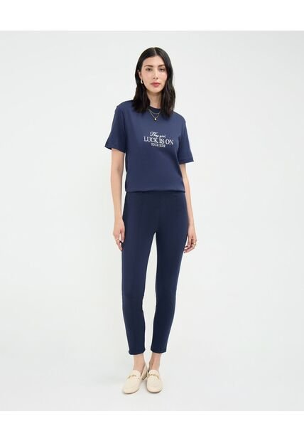 Leggins Para Mujer Largo Color Azul Oscuro Marca Patprimo #30230835