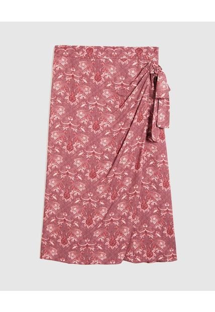 Falda Para Mujer Largo Color Vino Marca Patprimo #14140063