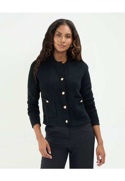 Saco Para Mujer Cardigan Color Negro Marca Patprimo #30330637