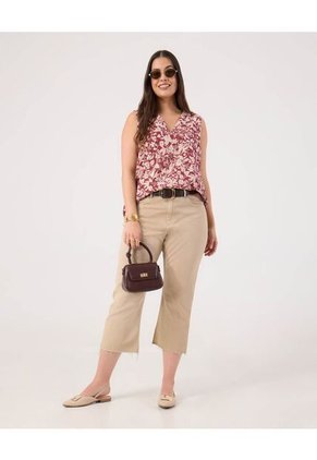 Blusa Para Mujer Manga Sisa Color Vino Marca Patprimo #14121410