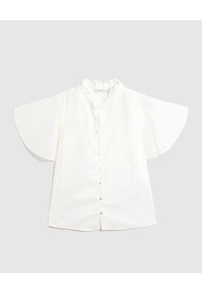 Camisa  Para Mujer Manga Corta Color Blanco Marca Patprimo #30010753