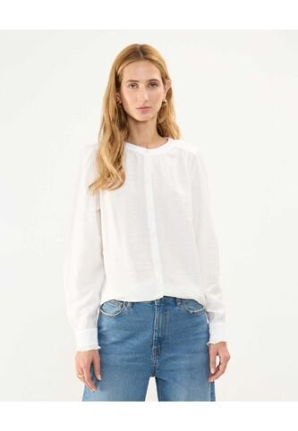 Blusa Para Mujer Manga Larga Color Blanco Marca Patprimo #30123415 Patprimo