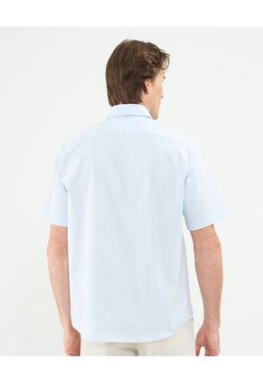 Camisa Manga Corta  Para Hombre Azul Patprimo
