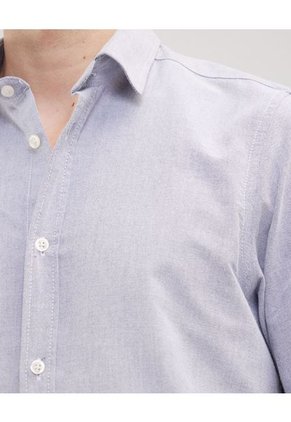 Camisa Para Hombre Manga Larga Sin Bolsillo Color Azul Marca Patprimo #44012988