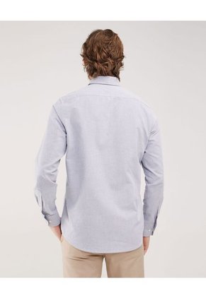 Camisa Para Hombre Manga Larga Sin Bolsillo Color Azul Marca Patprimo #44012988