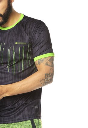Camiseta Negro-Verde Neón Patrick DARKO