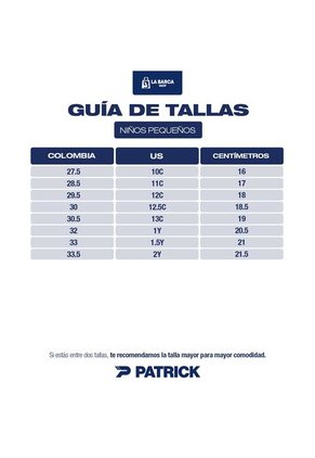 Guayos Patrick Cubarsi RU/N6 Infantil