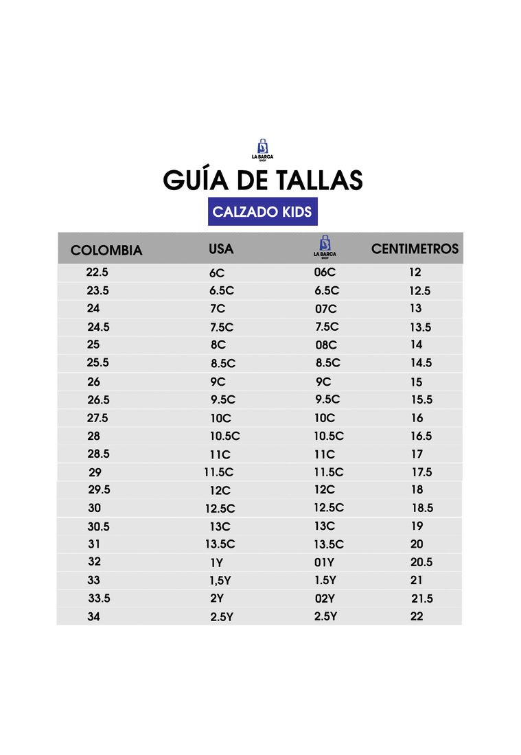 Ropa Guia De Tallas Pie Bebe Ropa Infantil Guia De Tallas Zapatos