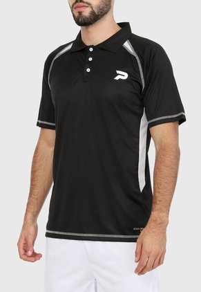 Polo Negro-Blanco Patrick