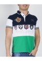 Camiseta Tipo Polo Paul Smith Azul-Blanco-Verde de PAUL SMITH