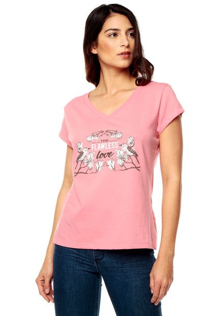 Camiseta Rosa People Éxito