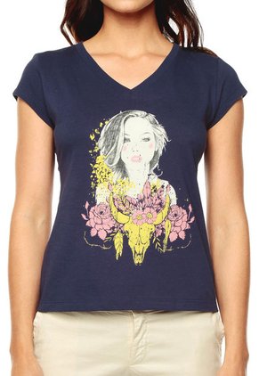 Camiseta Azul Oscuro  People Éxito