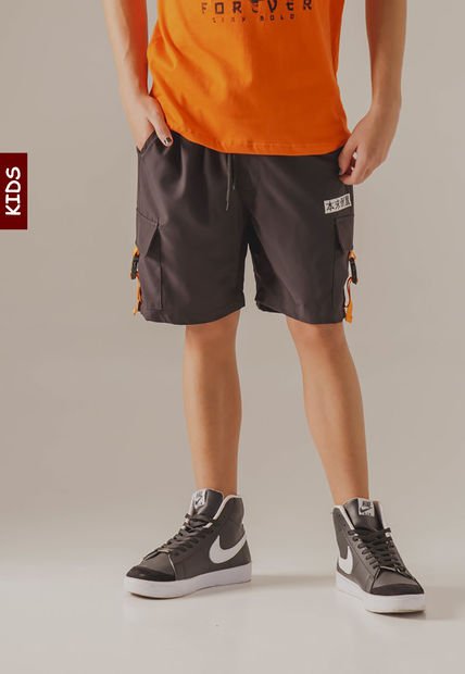 Pantaloneta Negro-Naranja People Éxito