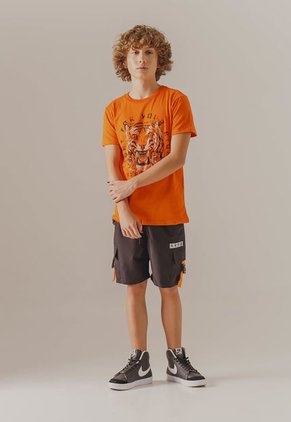 Pantaloneta Negro-Naranja People Éxito