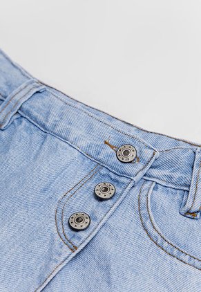 Falda Short Azul Claro People Éxito