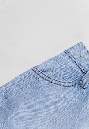 Falda Short Azul Claro People Éxito