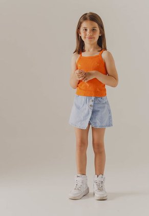 Falda Short Azul Claro People Éxito