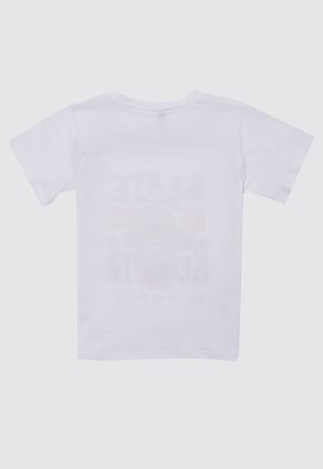 Camiseta Blanco-Naranja-Plateado People Éxito