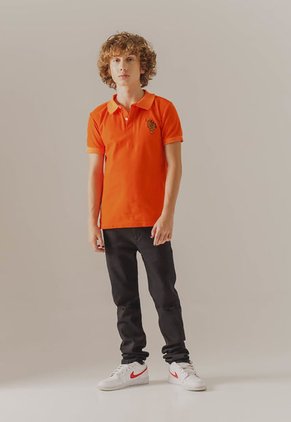 Polo Naranja-Negro People Éxito