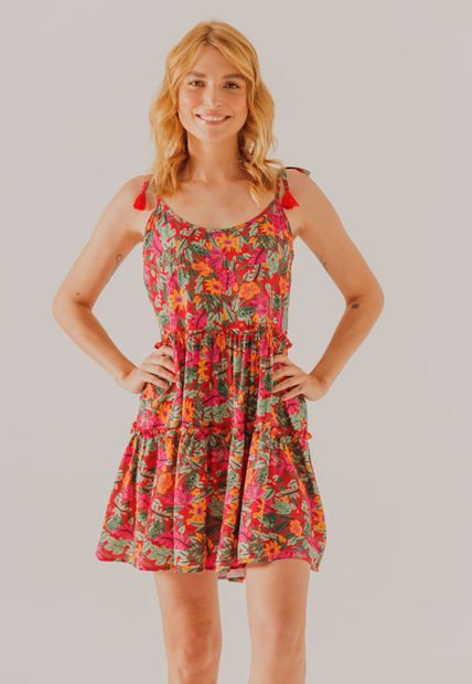 Vestido Rojo-Multicolor People Éxito