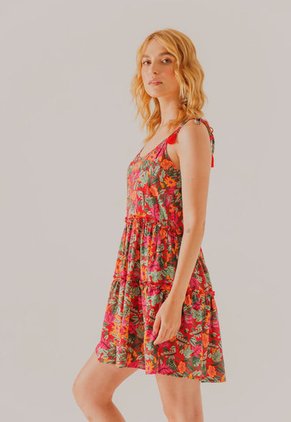 Vestido Rojo-Multicolor People Éxito