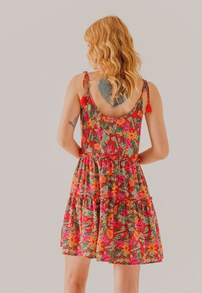 Vestido Rojo-Multicolor People Éxito