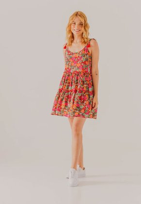 Vestido Rojo-Multicolor People Éxito