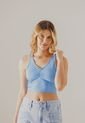 Crop Top Azul People Éxito de People
