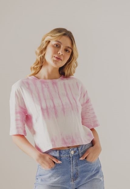 Blusa Blanco-Rosa People Éxito