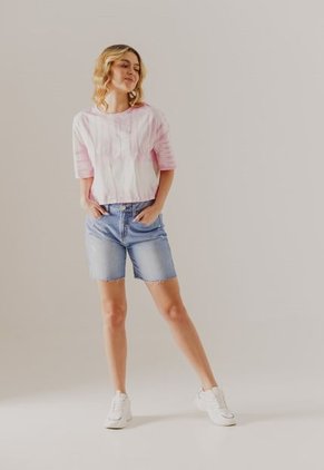 Blusa Blanco-Rosa People Éxito