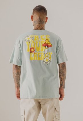 Camiseta Verde Menta-Amarillo-Naranja People Éxito