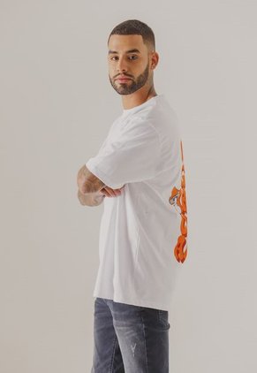 Camiseta Blanco-Naranja-Rojo People Éxito
