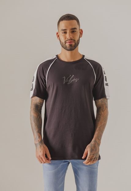 Camiseta Negro-Blanco People Éxito