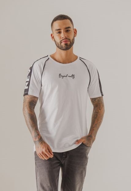 Camiseta Blanco-Negro People Éxito