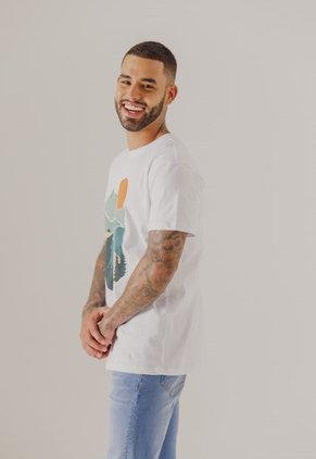 Camiseta Blanco-Multicolor People Éxito