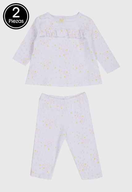 Pijama Blanco-Amarillo-Rosa People Éxito - Compra Ahora | Dafiti Colombia