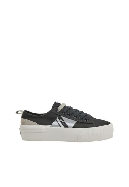 Tenis Pepe Jeans Allen Flag Color W Color Negro Para Mujer