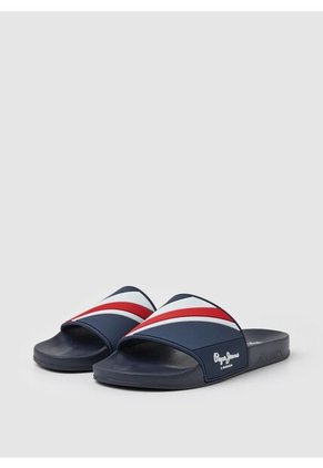 Slider Texture Azul Y Blanco Para Hombre