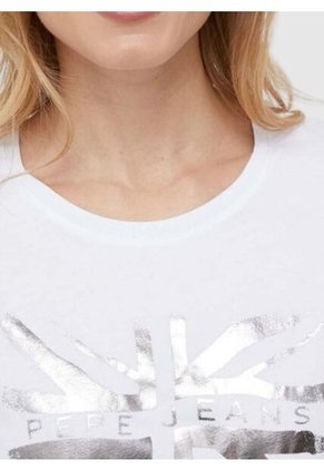 Camisetas Pepe Jeans Para Mujer LALI White