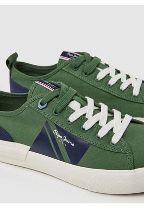 Tenis Pepe Jeans Allen Flag Para Hombre Color Verde