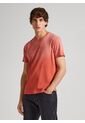 Camiseta Pepe Jeans Para Hombre Crew Color Naranja de Pepe Jeans