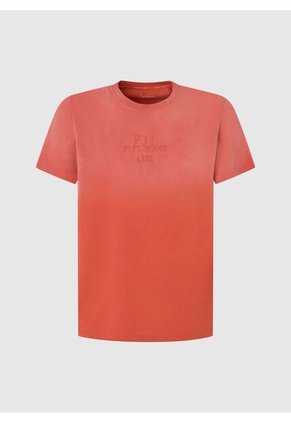 Camiseta Pepe Jeans Para Hombre Crew Color Naranja