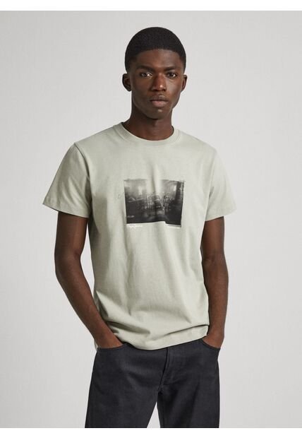 Camiseta Pepe Jeans Para Hombre Clark Color Verde Palma