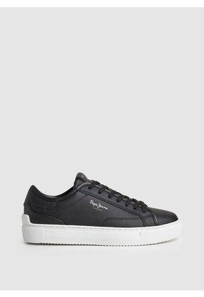 Tenis Pepe Jeans Para Mujer Adams Basy Color Negro Blanco