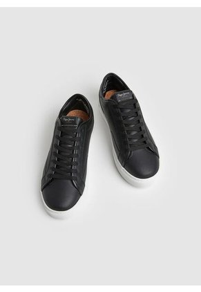 Tenis Pepe Jeans Para Mujer Adams Basy Color Negro Blanco