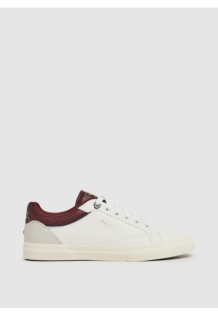 Tenis Para Hombre Kenton Journey M Blanco Y Rojo
