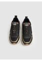 Tenis Brit Pro Nice Negro Y Dorado Para Mujer de Pepe Jeans